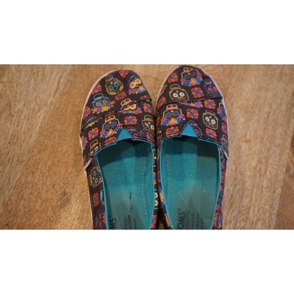 Toms YOUTH Alpargata Dia De Los Muertos Cupsole (Glow in the Dark), Size 13.5 - Picture 14 of 15